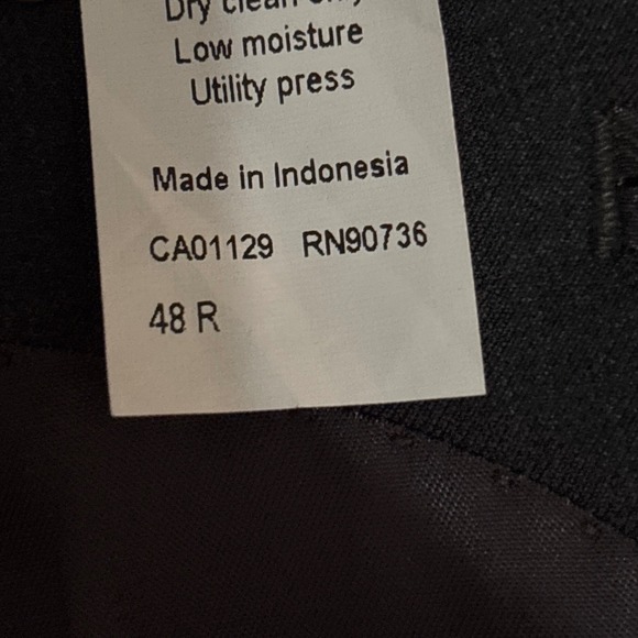 Lauren Ralph Lauren Men's Charcoal Gray Suit Blazer Pants Size 48R - Picture 3 of 5